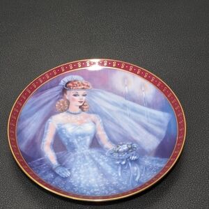 The 1959 High Fashion Barbie Bride-to-Be Collector Plate #F8869